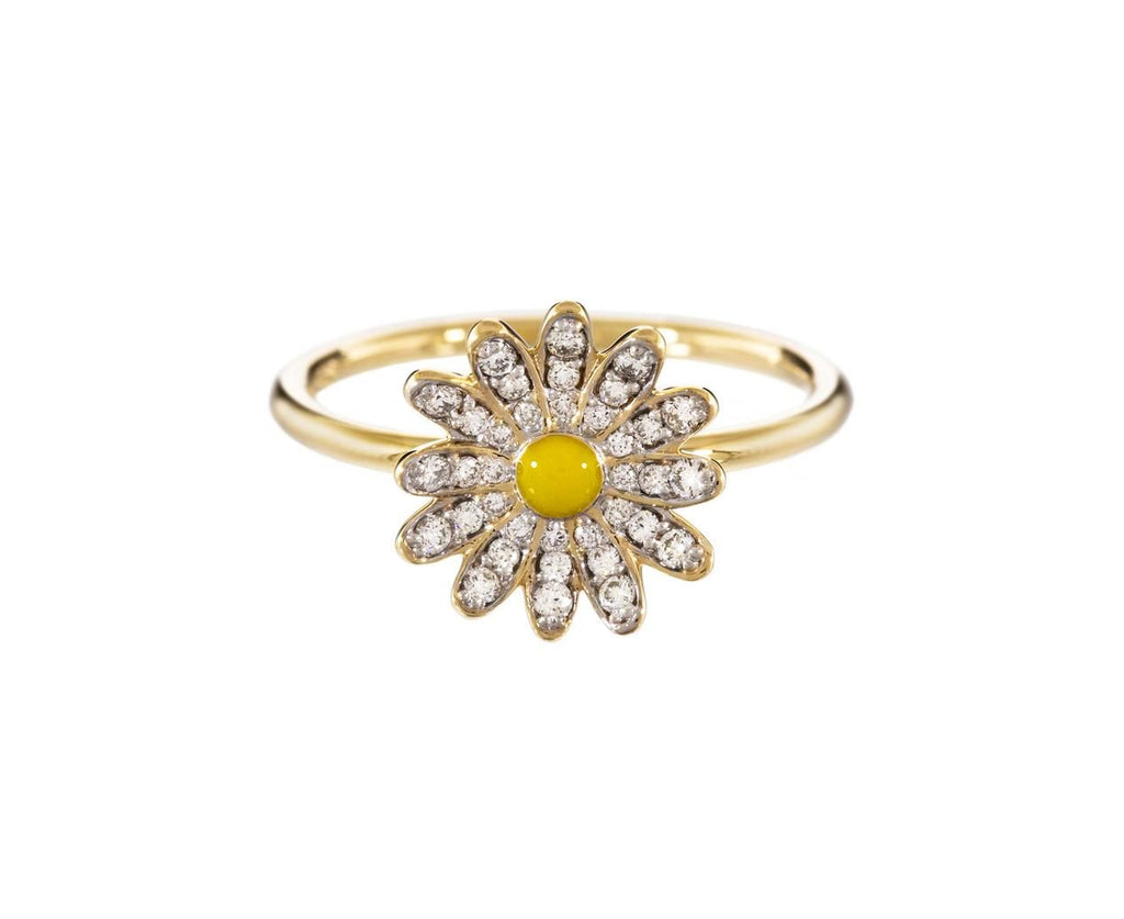 Diamond and Enamel Daisy Stacking Ring zoom 1_alison_lou_diamond_daisy_ring
