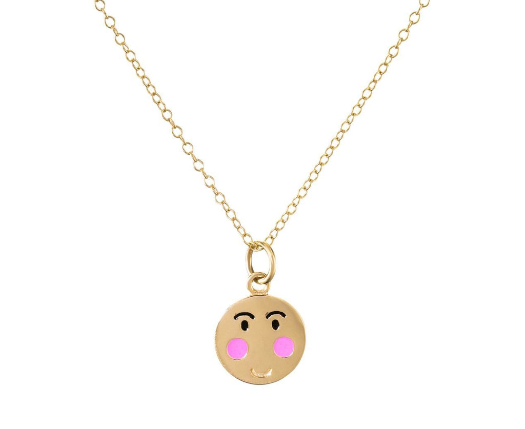 Small Bashful Pendant Necklace  zoom 1_alison_lou_designer_gold_enamel_small_bashful_ne