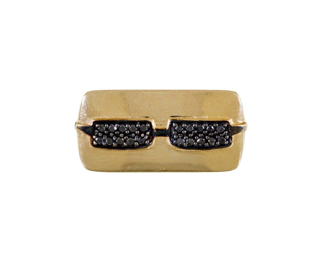 Joe Cool Black Diamond Bar Ring zoom 1