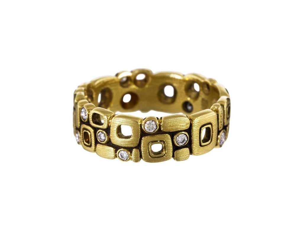 Gold and Diamond Little Windows Band zoom 1_alex_sepkus_gold_diamond_little_windows_ring