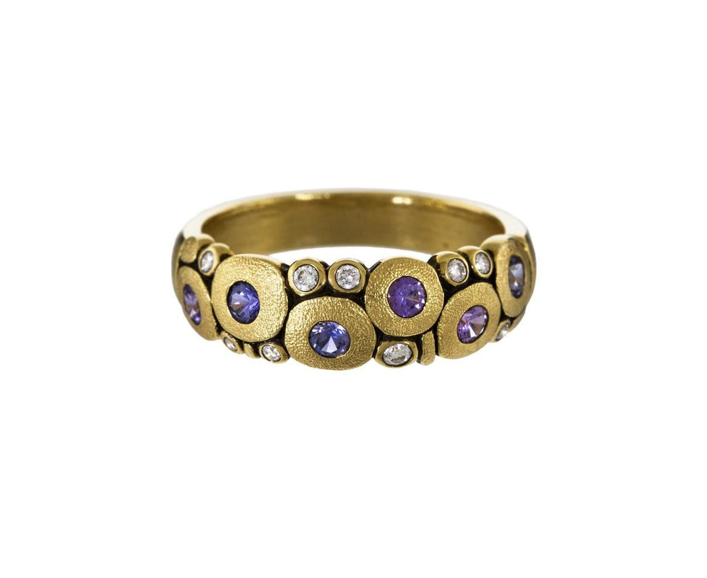 Sapphire and Diamond Gold Candy Dome Ring zoom 1_alex_sepkus_gold_sapphire_candy_dome_ring