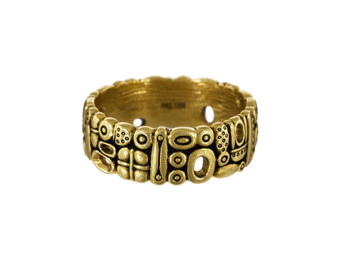 Gold Open Work Band zoom 1_alex_sepkus_gold_open_work_ring