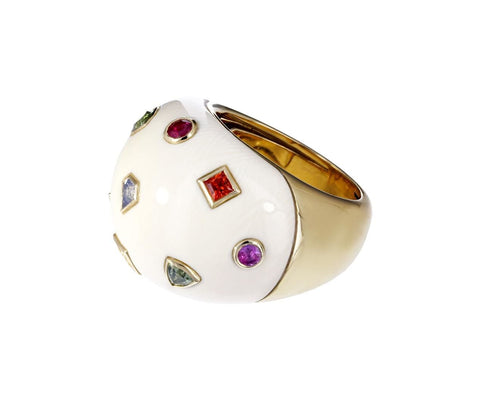 Pop Art Mixed Sapphire Fossil Ring zoom 1_bibi_van_der_velden_mixed_sapphire_pop_art_ring