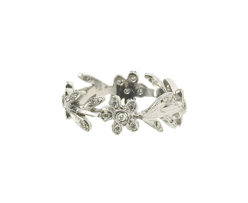 Diamond Flower Vine Ring zoom 1