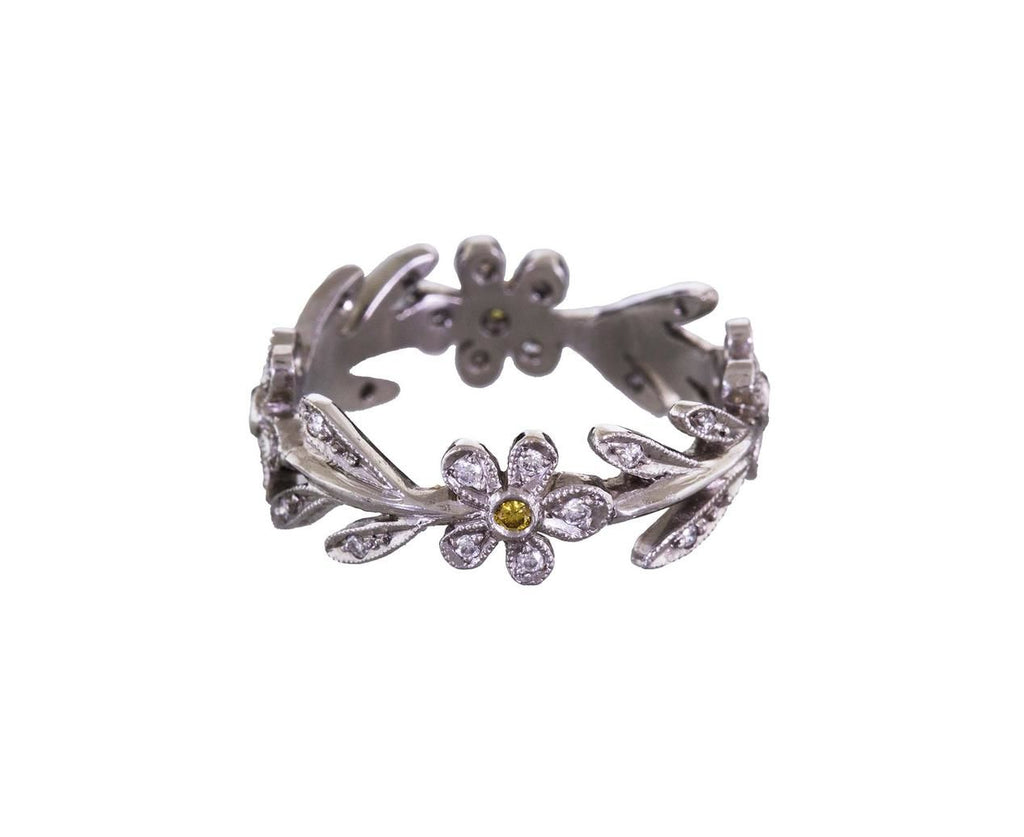 Diamond Flower Vine Ring zoom 1_cathy_waterman_ring