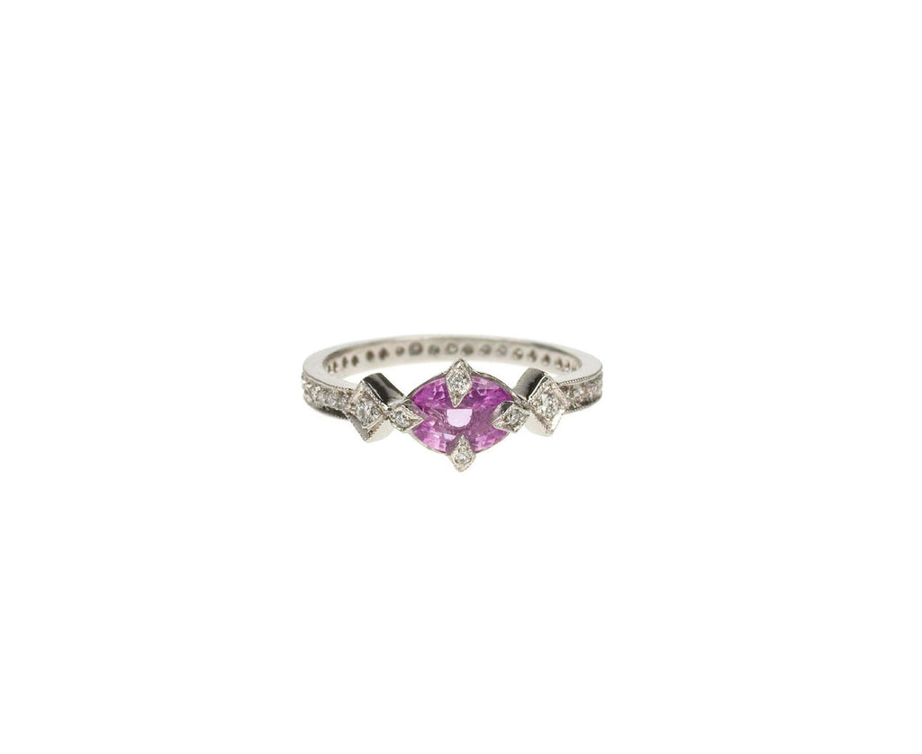 Pink Sapphire and Diamond Ring zoom 1