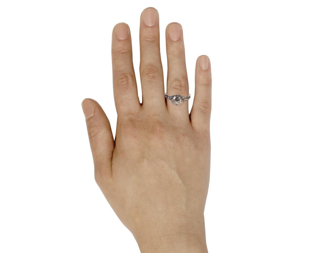Rustic Diamond Petal Side Ring zoom 9_cathy_waterman_platinum_diamond_petal_side_ring