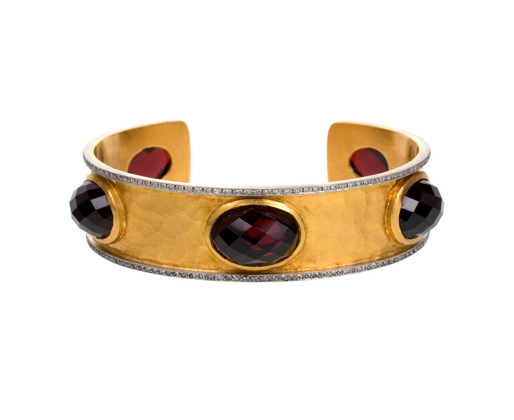 Garnet Cuff Bracelet zoom 1