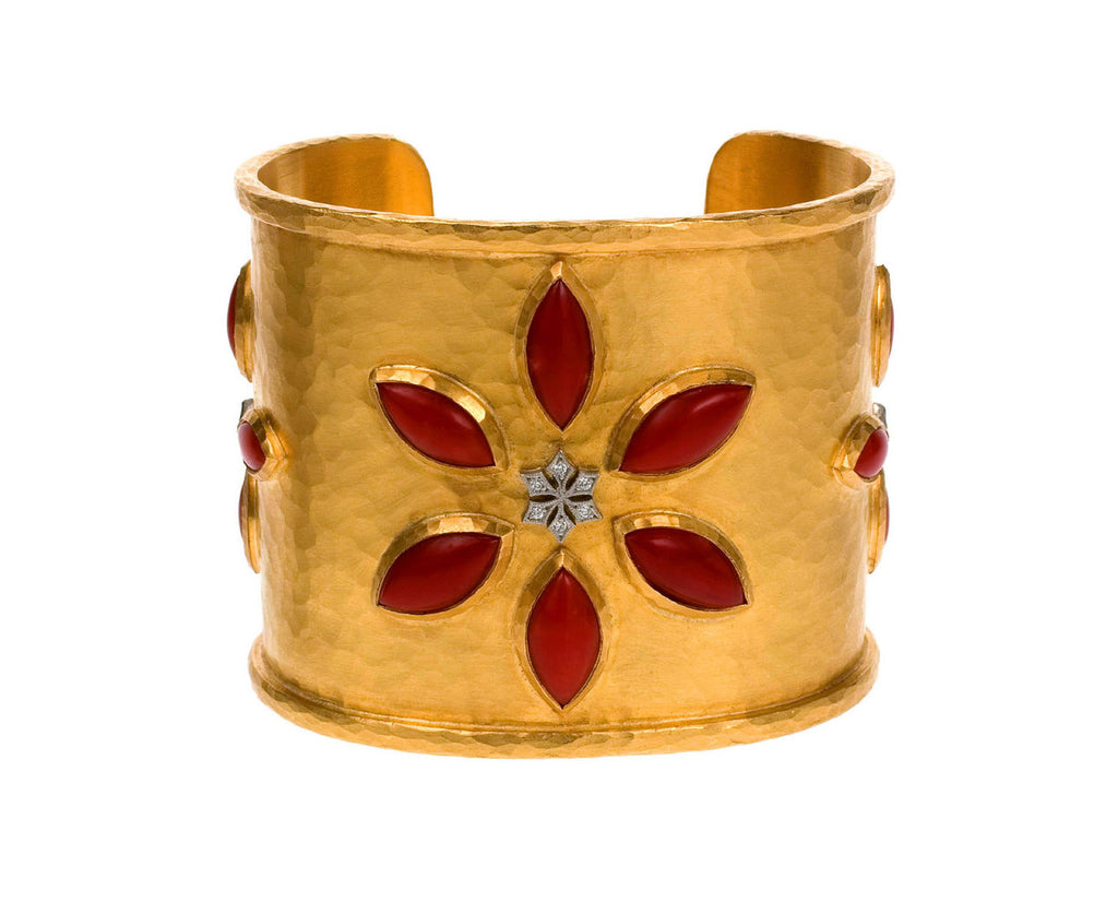 Red Coral Marquis Bracelet zoom 1