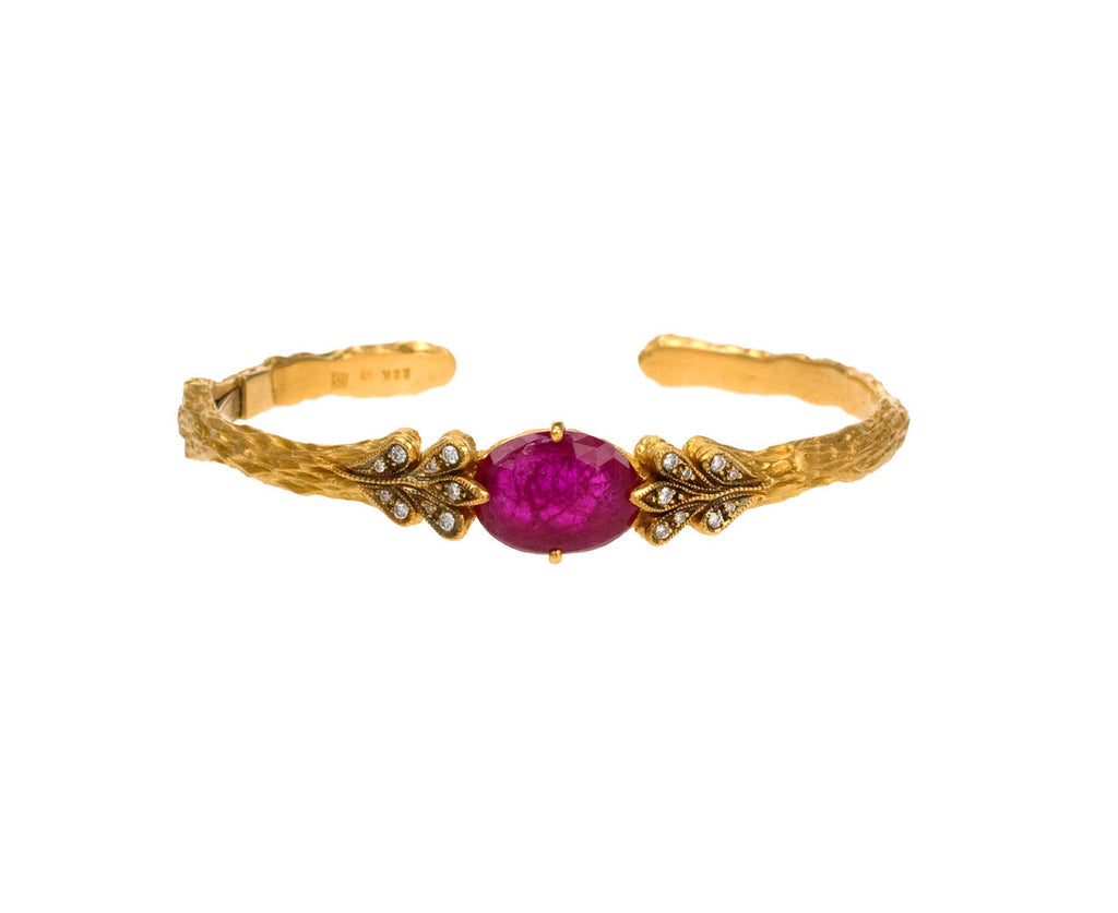 Ruby Leaf Bracelet zoom 1