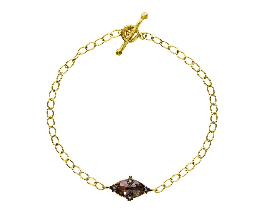 Rustic Diamond Lacy Chain Bracelet zoom 1_cathy_waterman_gold_rustic_diamond_lacy_chain_br