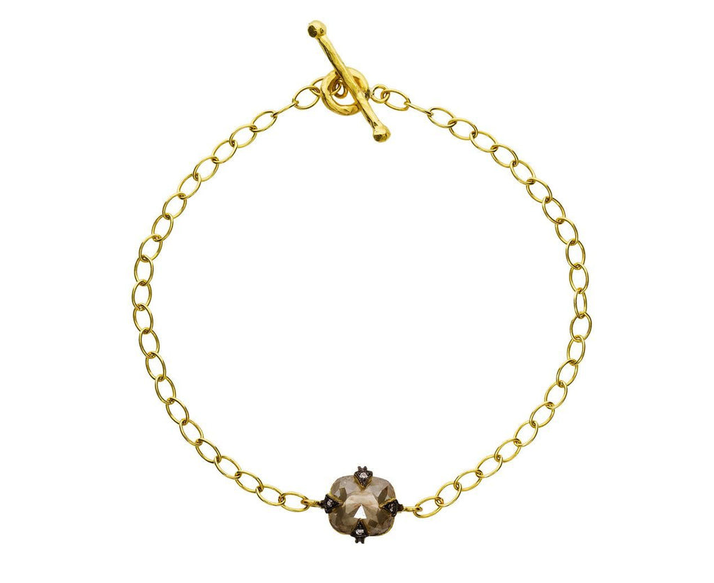Rustic Diamond Lacy Chain Bracelet zoom 1_cathy_waterman_gold_rustic_diamond_lacy_chain_br