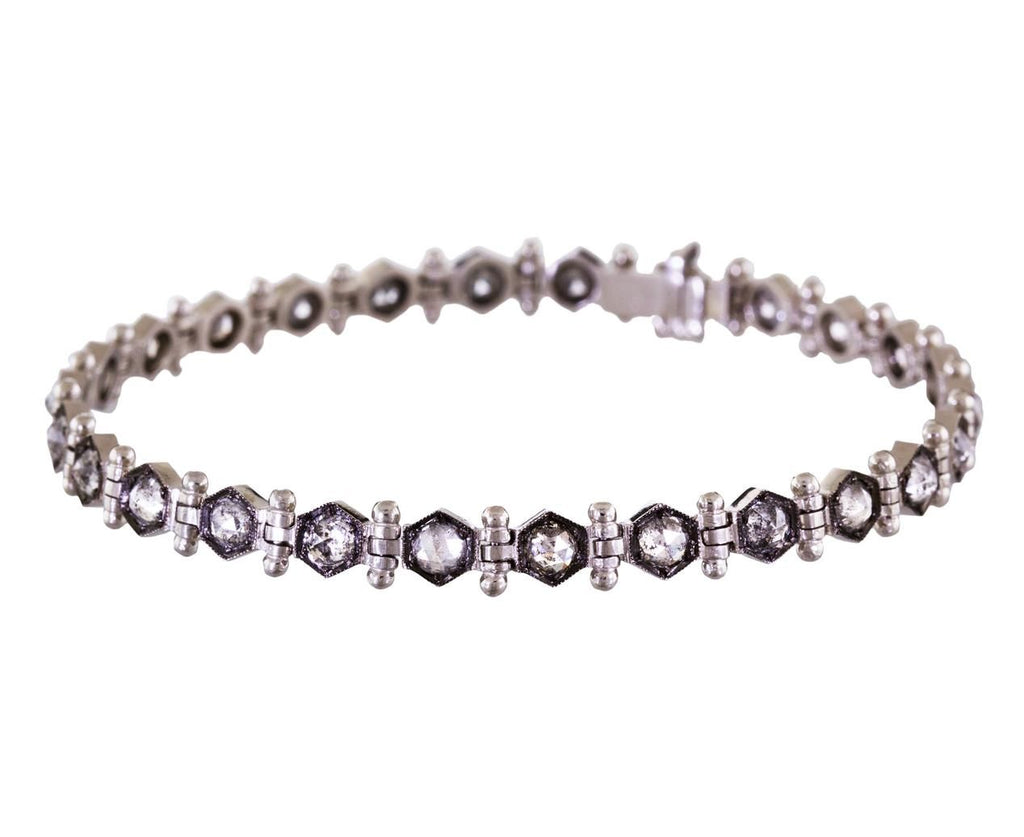 Platinum and Diamond Tennis Bracelet zoom 1_cathy_waterman_bracelet