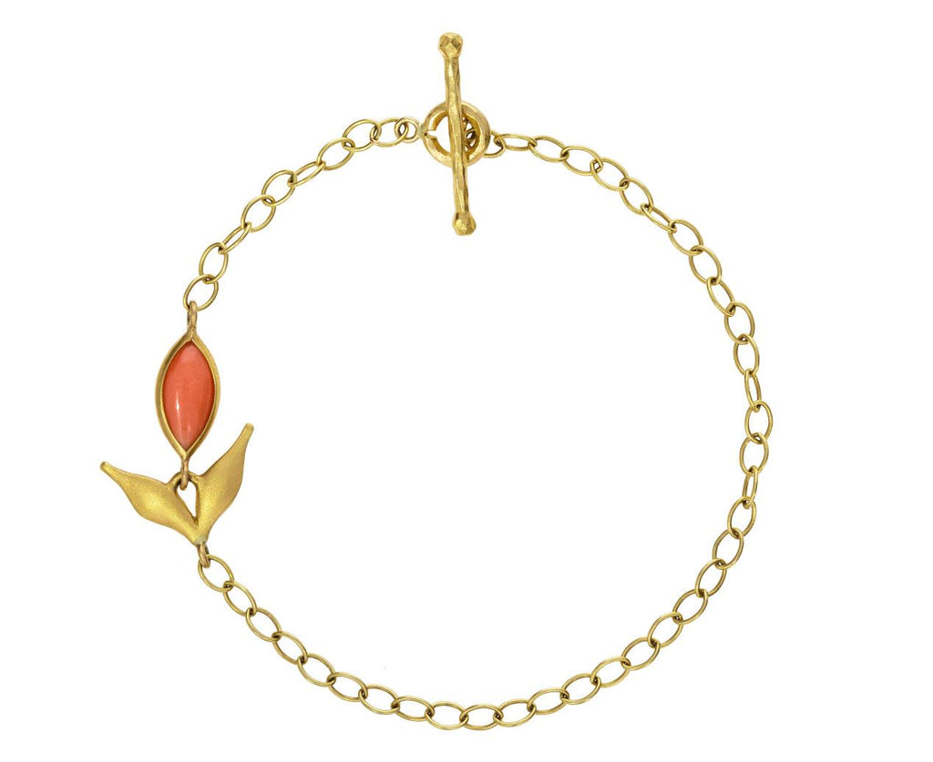 Coral Flexible Wheat Bracelet zoom 1_cathy_waterman_gold_coral_flexible_wheat_bracele