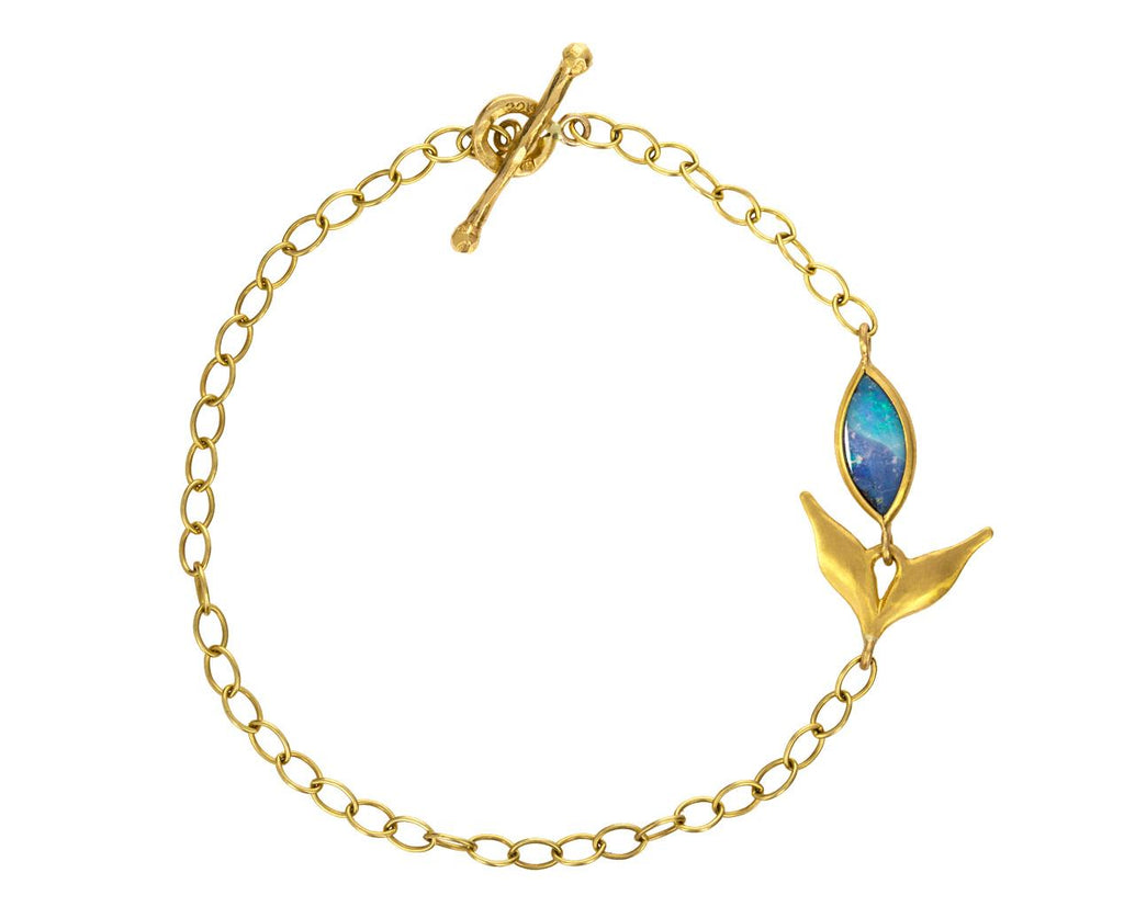 Boulder Opal Flexible Wheat Bracelet zoom 1_cathy_waterman_gold_boulder_opal_flexible_wheat_