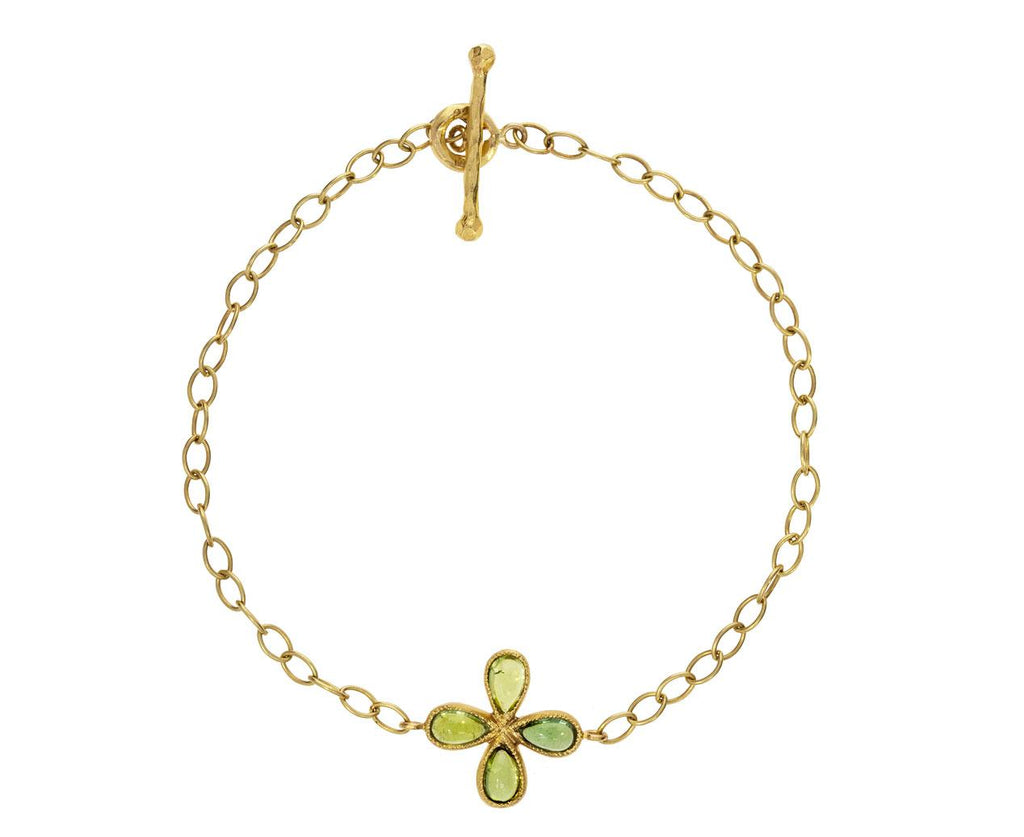 Spring Green Tourmaline Star Bracelet zoom 1_cathy_waterman_gold_tourmaline_star_bracelet