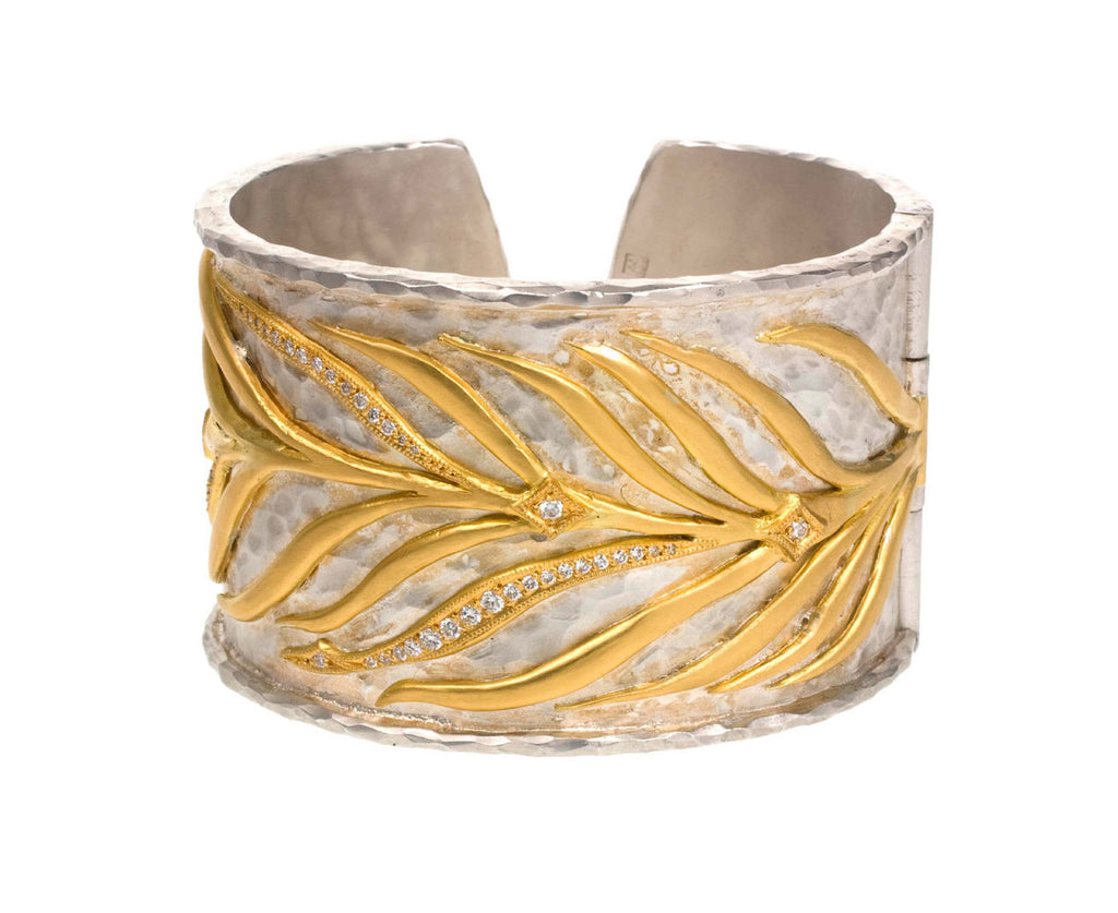 Sterling Silver Feather Cuff zoom 1