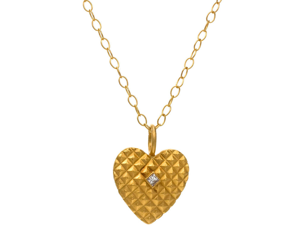 Quilted Heart Charm zoom 1