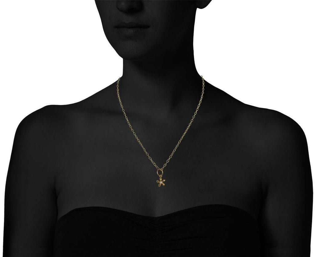 Gold Daisy Charm zoom 9_cathy_waterman_necklace