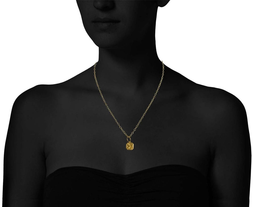 Four Leaf Clover Charm zoom 9_cathy_waterman_necklace