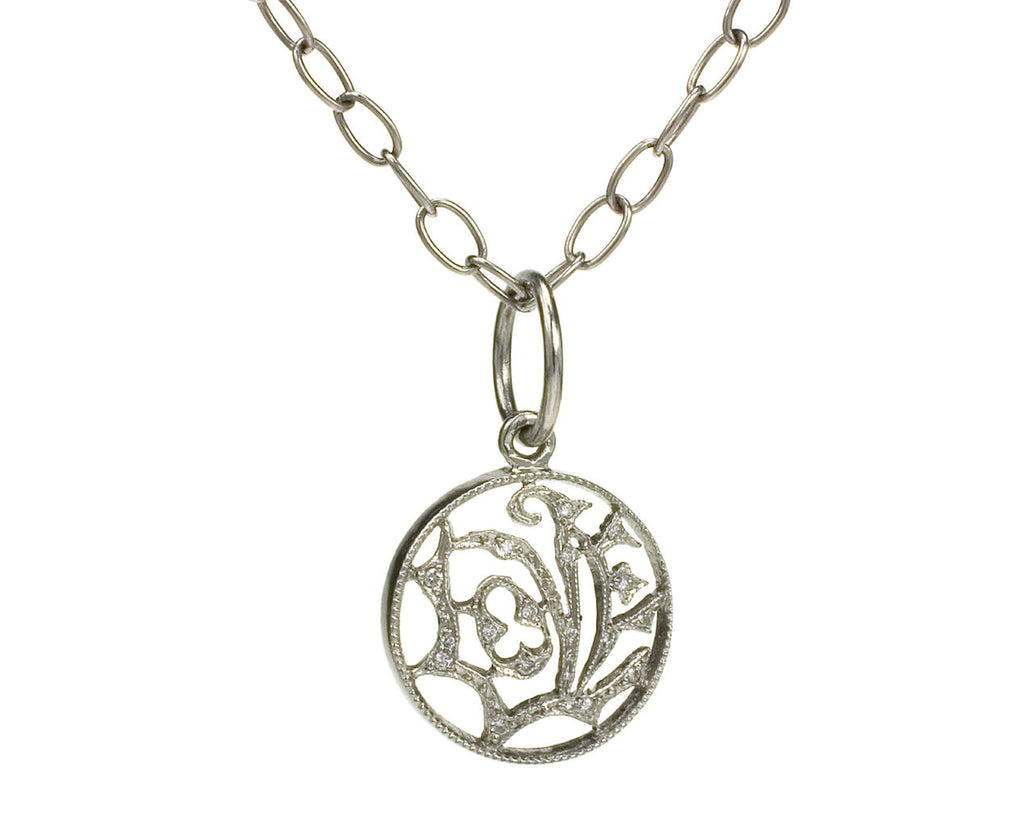 Platinum Diamond Love Pendant zoom 1