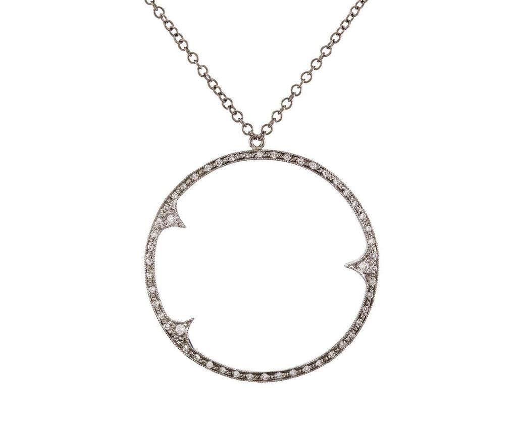 Triple Thorn Diamond Circle Necklace zoom 1_cathy_waterman_platinum_diamond_thorn_circle_nec