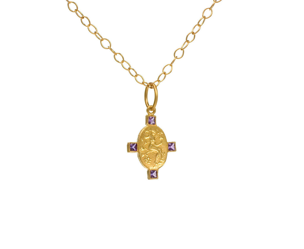 Goddess Charm with Amethyst zoom 1
