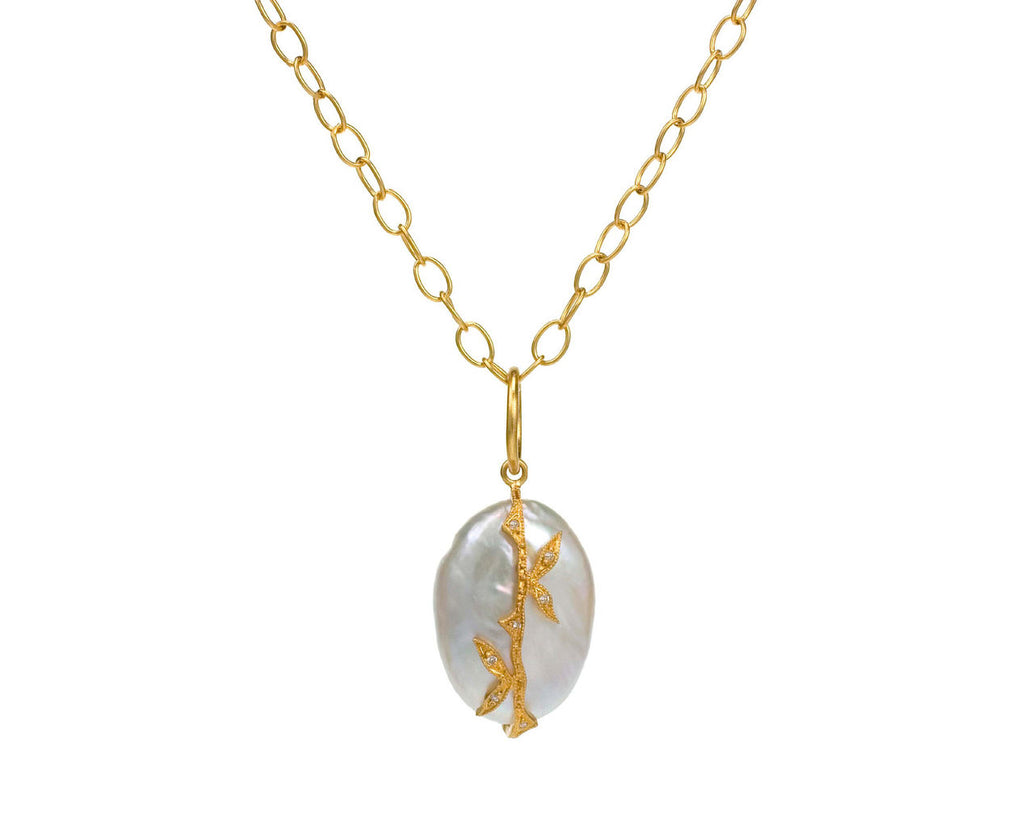 Pearl Bamboo Charm Pendant zoom 1