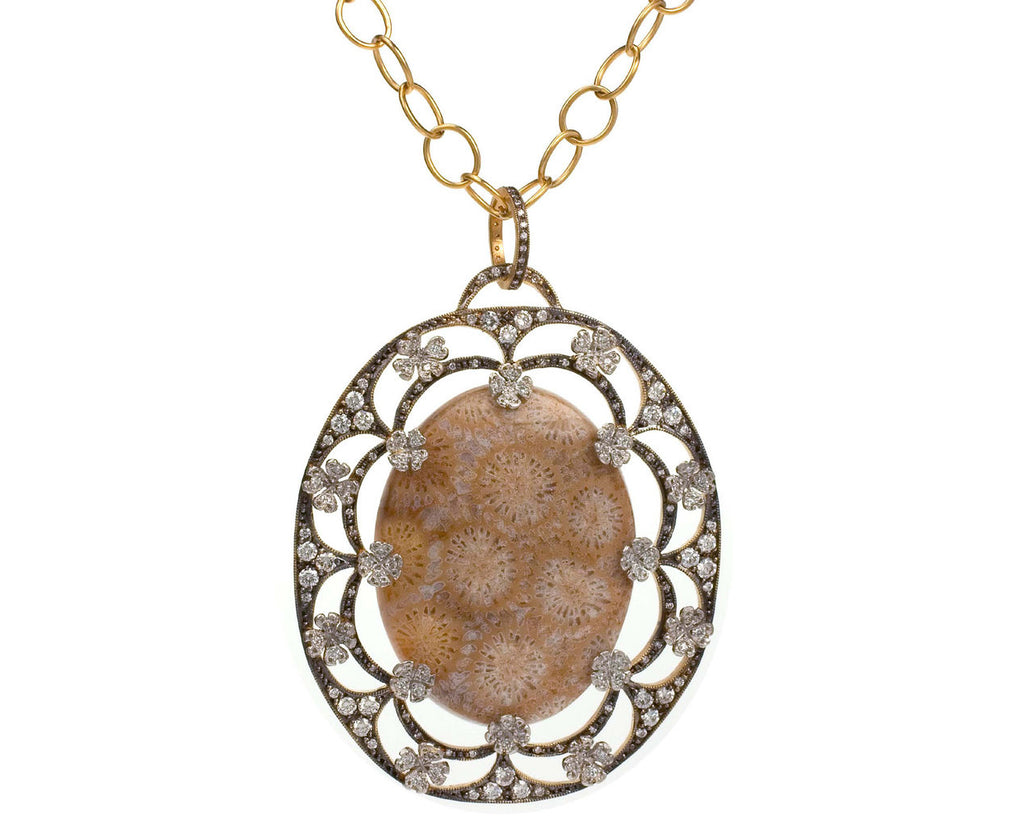 Fossilized Coral and Diamond P zoom 1