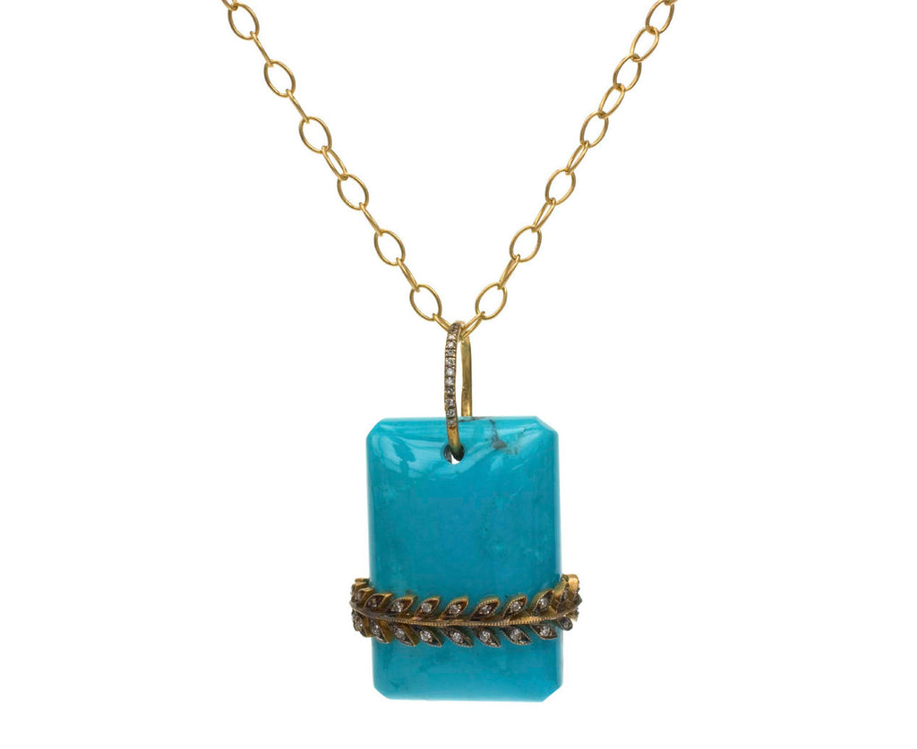 Turquoise Wheat Pendant zoom 1