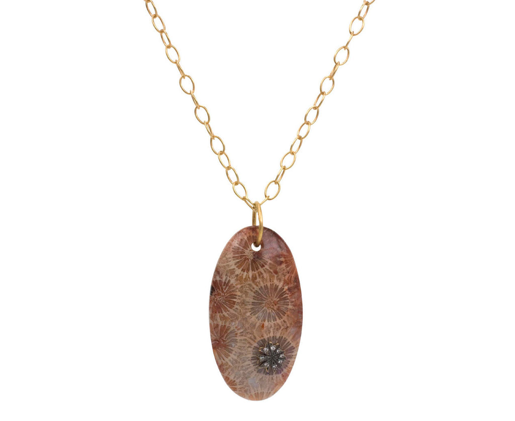 Fossilized Coral Charm Pendant zoom 1