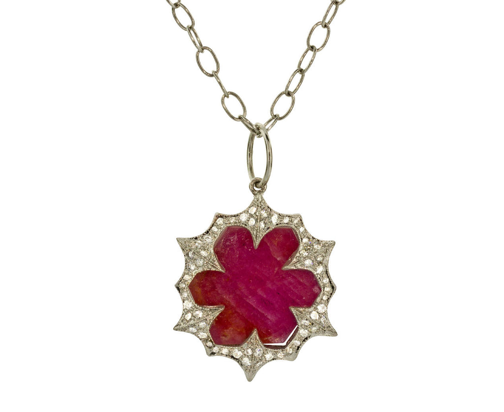 Madagascar Ruby Slice Pendant zoom 1