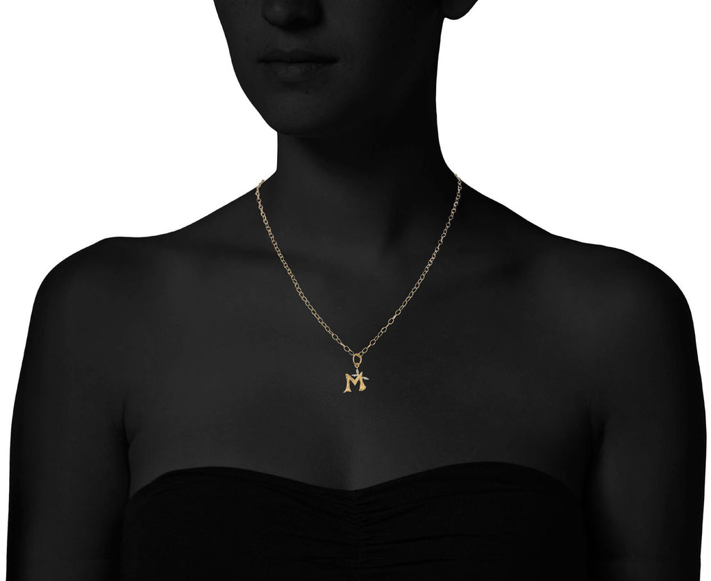 Branched "M" Charm Pendant zoom 9