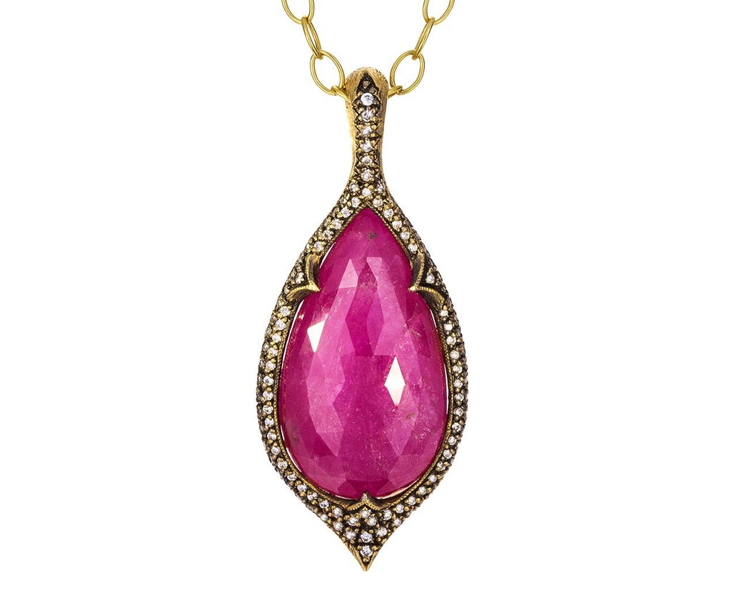 Ruby and Diamond Jeweled Thorn Pendant ONLY zoom 1_cathy_waterman_gold_diamond_ruby_jeweled_thorn_p