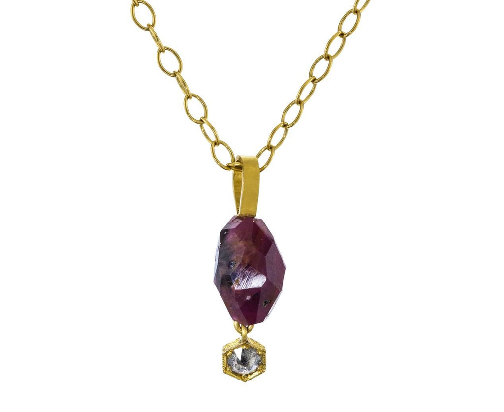 Ruby and Diamond Charm PENDANT ONLY zoom 1_cathy_waterman_gold_diamond_ruby_charm_necklace