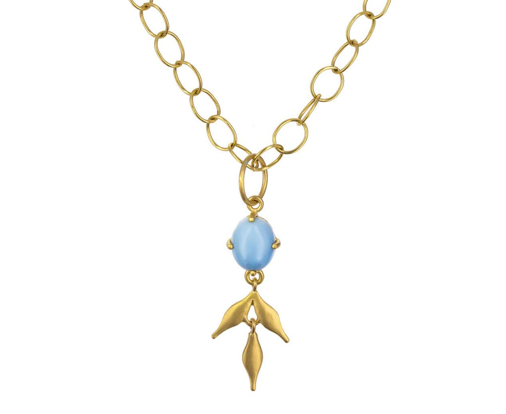 Blue Opal Flexible Wheat Charm Pendant ONLY zoom 1_cathy_waterman_gold_opal_flexible_wheat_charm