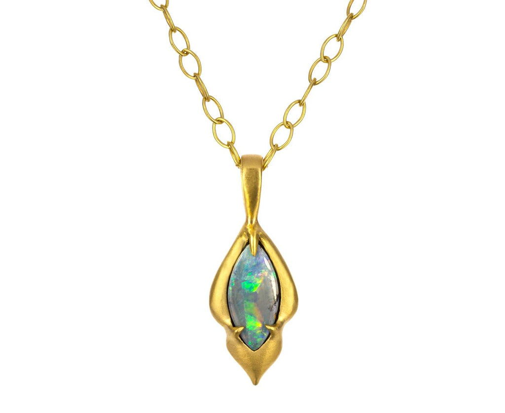 Boulder Opal Charm Pendant ONLY zoom 1_cathy_waterman_gold_diamond_opal_charm