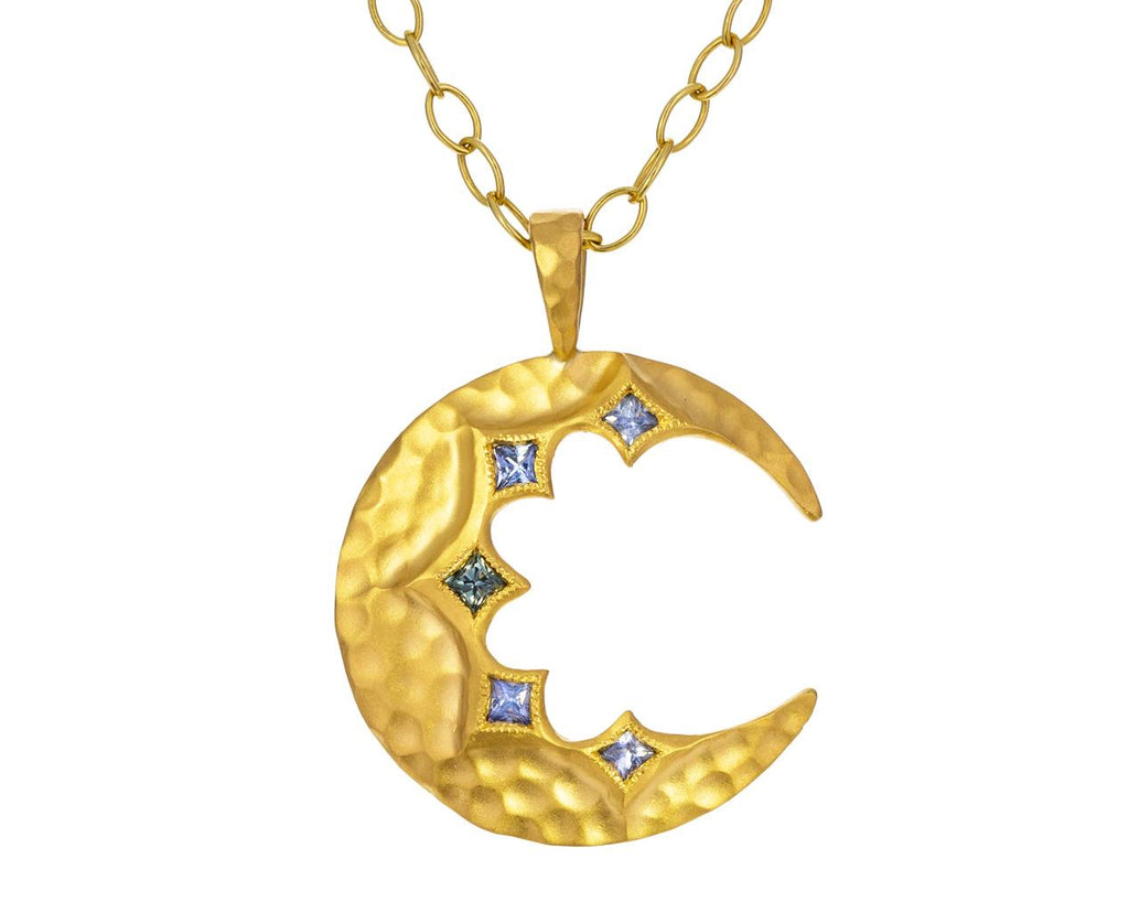 Blue Sapphire Crescent Moon Charm Pendant ONLY zoom 1_cathy_waterman_gold_sapphire_crescent_moon_charm
