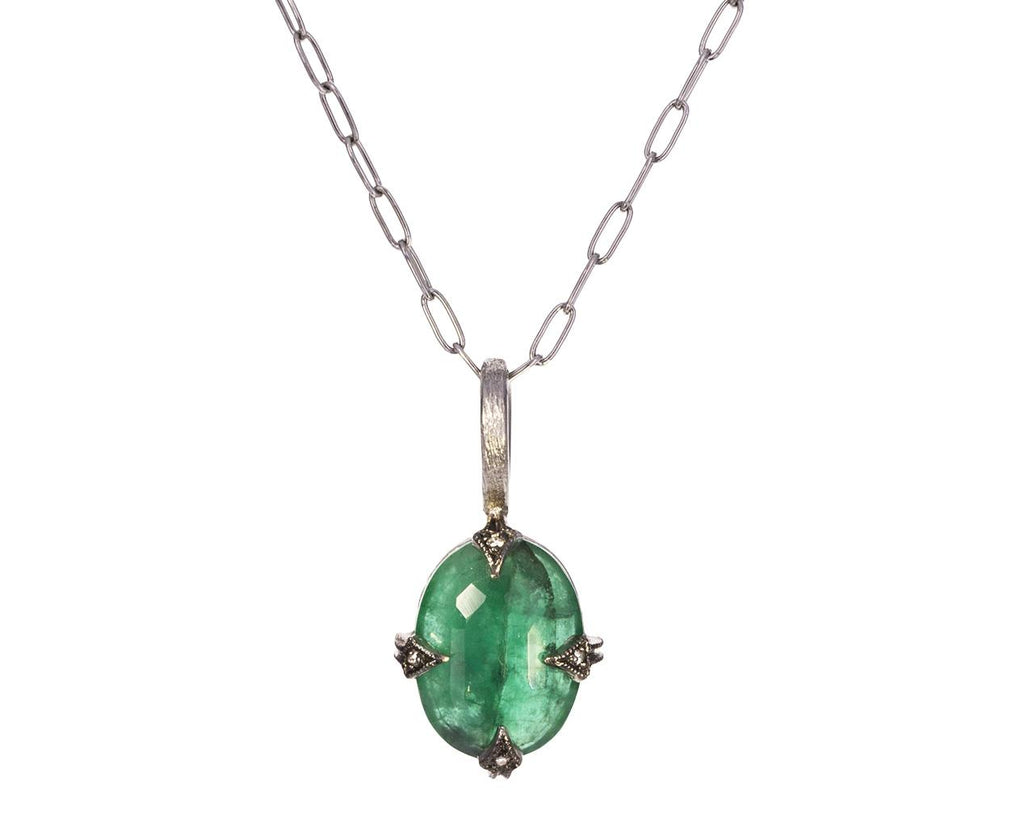 Natural Emerald Charm Pendant ONLY zoom 1_cathy_waterman_platinum_emerald_charm