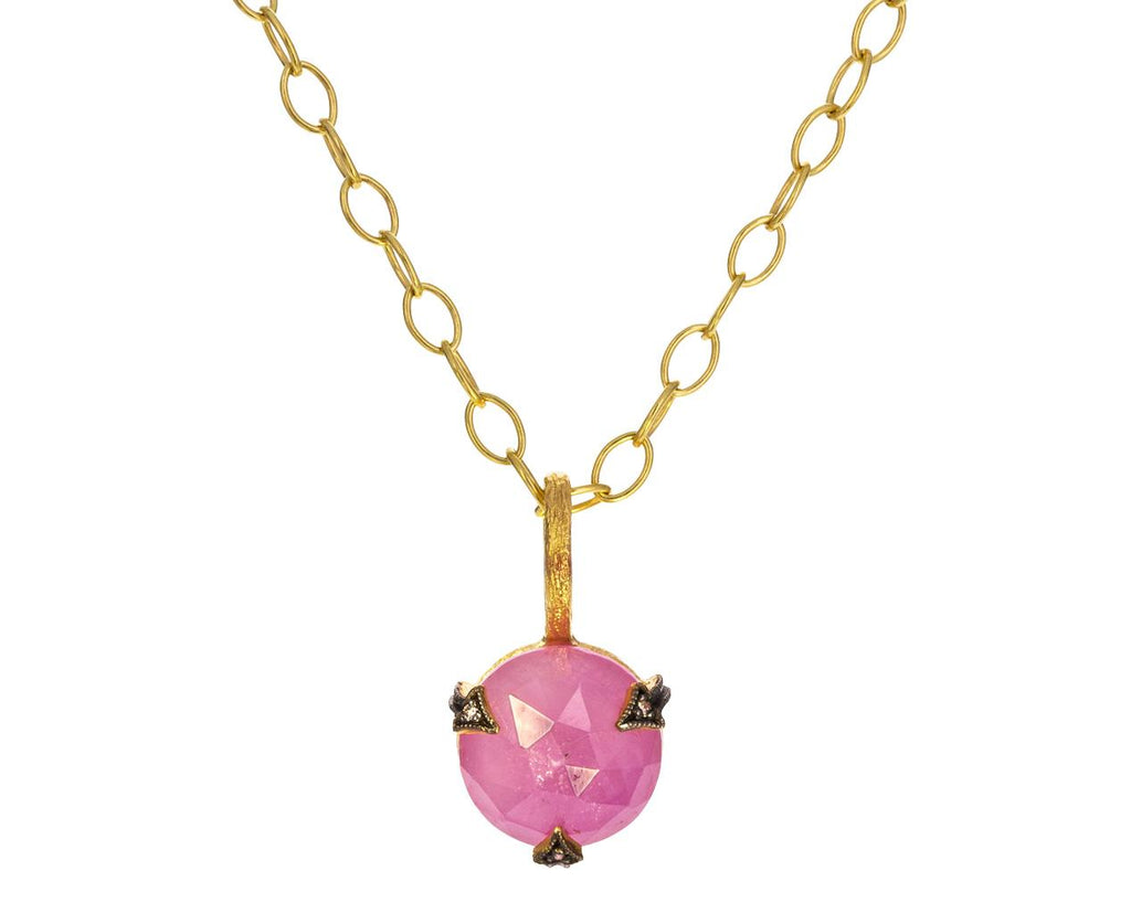 Pink Sapphire Charm Pendant ONLY zoom 1_cathy_waterman_gold_pink_sapphire_charm