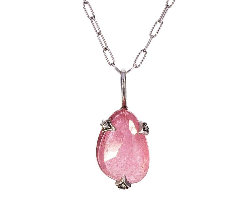 Pink Sapphire Charm Pendant ONLY zoom 1_cathy_waterman_platinum_diamond_sapphire_charm