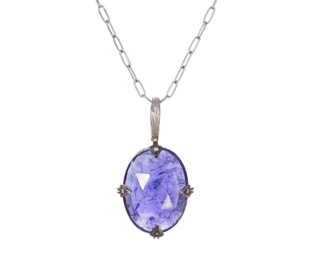 Tanzanite Charm Pendant ONLY zoom 1_cathy_waterman_platinum_tanzanite_charm