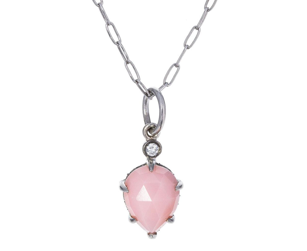 Pink Opal Diamond Seat Charm ONLY zoom 1_cathy_waterman_platinum_diamond_pink_opal_seat_c