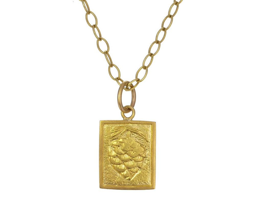 Pinecone Talisman Charm ONLY zoom 1_cathy_waterman_gold_pinecone_charm