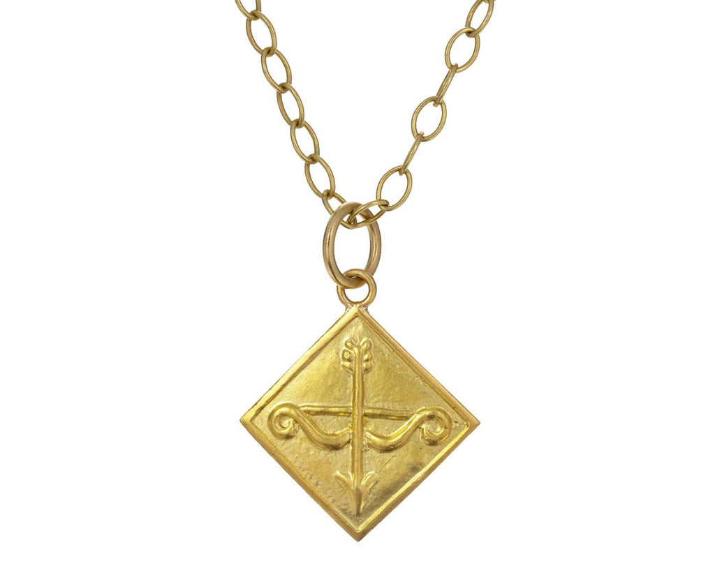 Bow and Arrow Talisman Charm ONLY zoom 1_cathy_waterman_gold_bow_arrow_charm