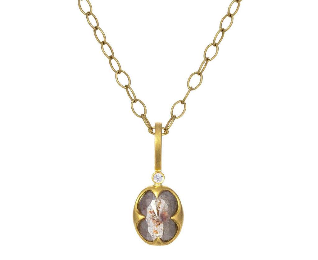 Rustic Diamond Charm Pendant ONLY zoom 1_cathy_waterman_gold_diamond_charm