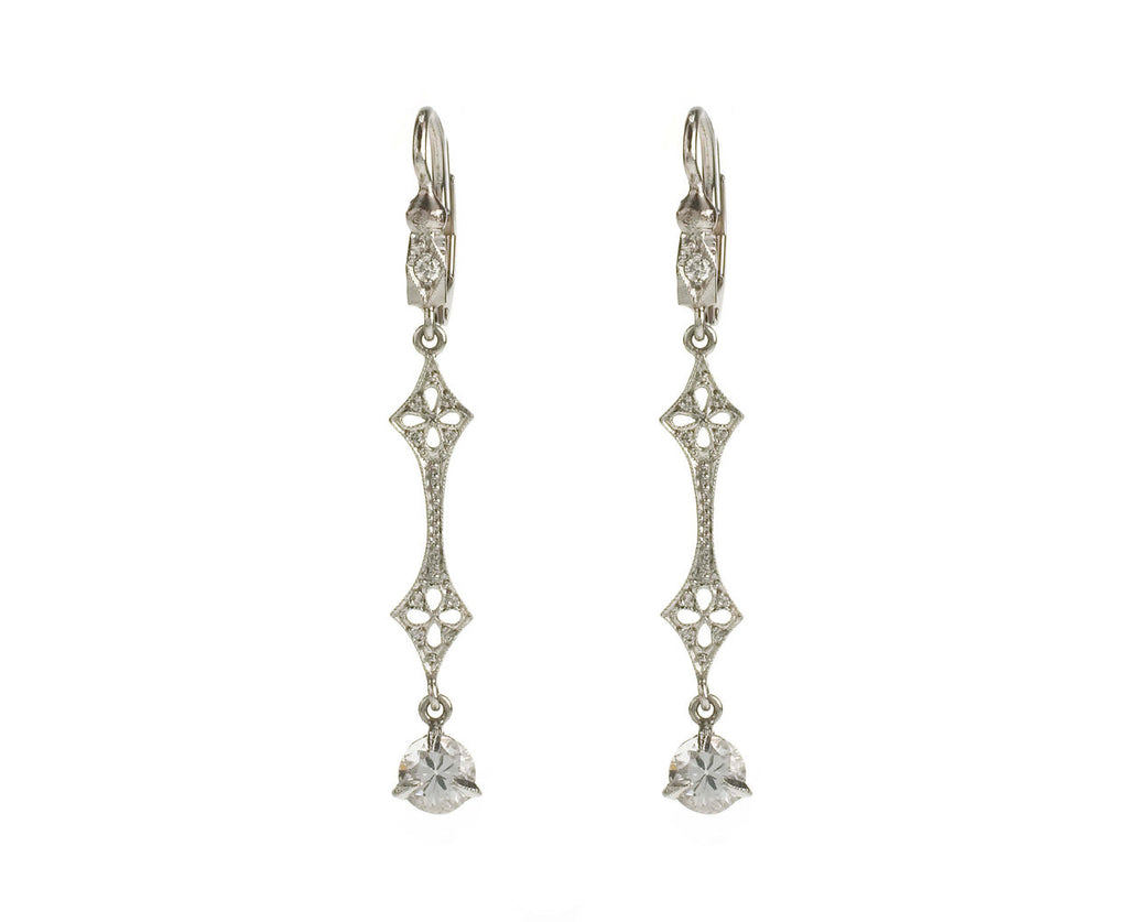 Sapphire Lace Earrings zoom 1