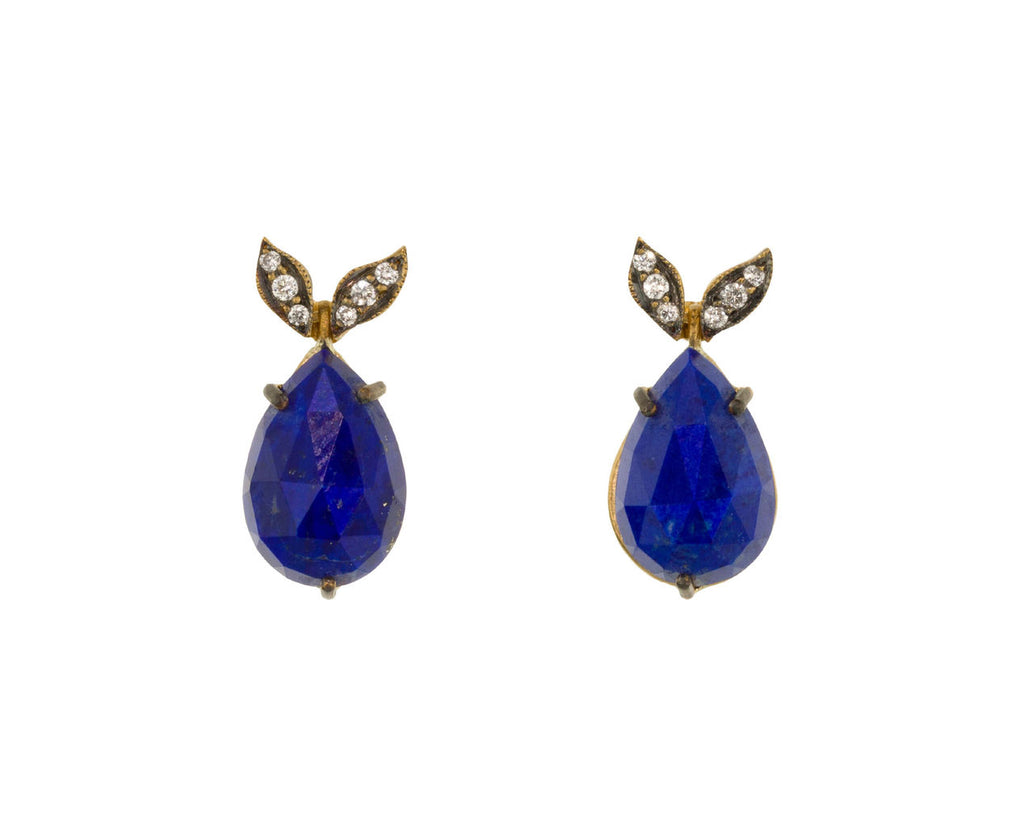 Lapis Pear Earrings zoom 1