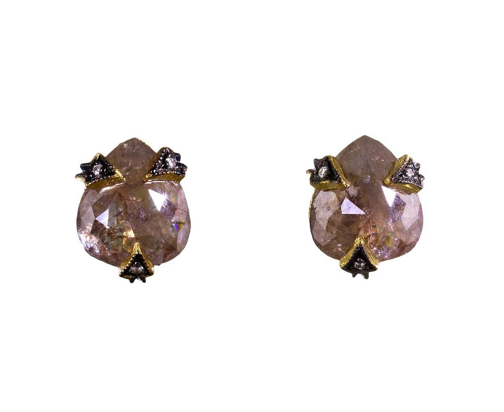Rustic Diamond Thorn Post Earrings zoom 1_cathy_waterman_earrings1