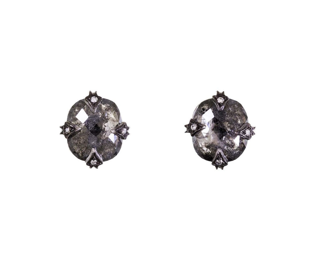 Rustic Diamond Thorn Post Earrings zoom 1_cathy_waterman_earrings